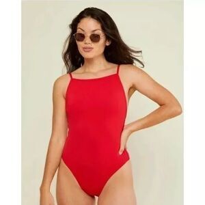 ANDIE Tall The Paloma One Piece S Swim Bathing Suit #AO082 Cherry Red NWT B10